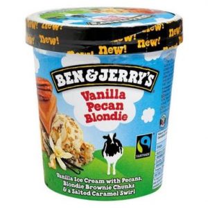 ben & Jerry's - vanilla pecan blondie